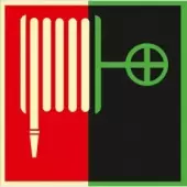 Знак F02 Пожарный кран (Пленка 190x190) по ГОСТ Р 12.2.143–2009