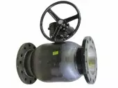 Кран шаровый фланцевый 11с33п Ду-300/250 с редуктором