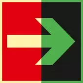 Знак F01-01 Направляющая стрелка (Пленка 200x200)
