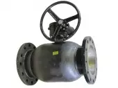 Кран шаровый фланцевый 11с32п Ду-250/200 с редуктором