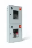 Шкаф пожарный ШПК 320Н открытый со стеклом – ш-пк-003 (н), цвет - белый пожарный шкаф для рукава и огнетушителей
