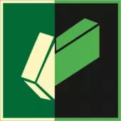 Знак E19 Открывать движением на себя (Пленка 190x190) по ГОСТ Р 12.2.143–2009
