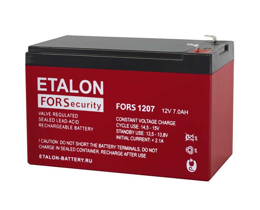 Аккумулятор ETALON FORS 1207 12 В 7 Ач