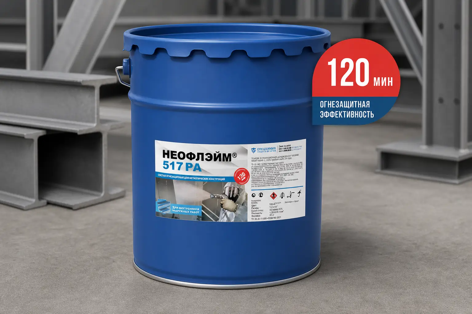 Огнезащитный состав Неофлэйм 517 РА (Упаковка 25кг)