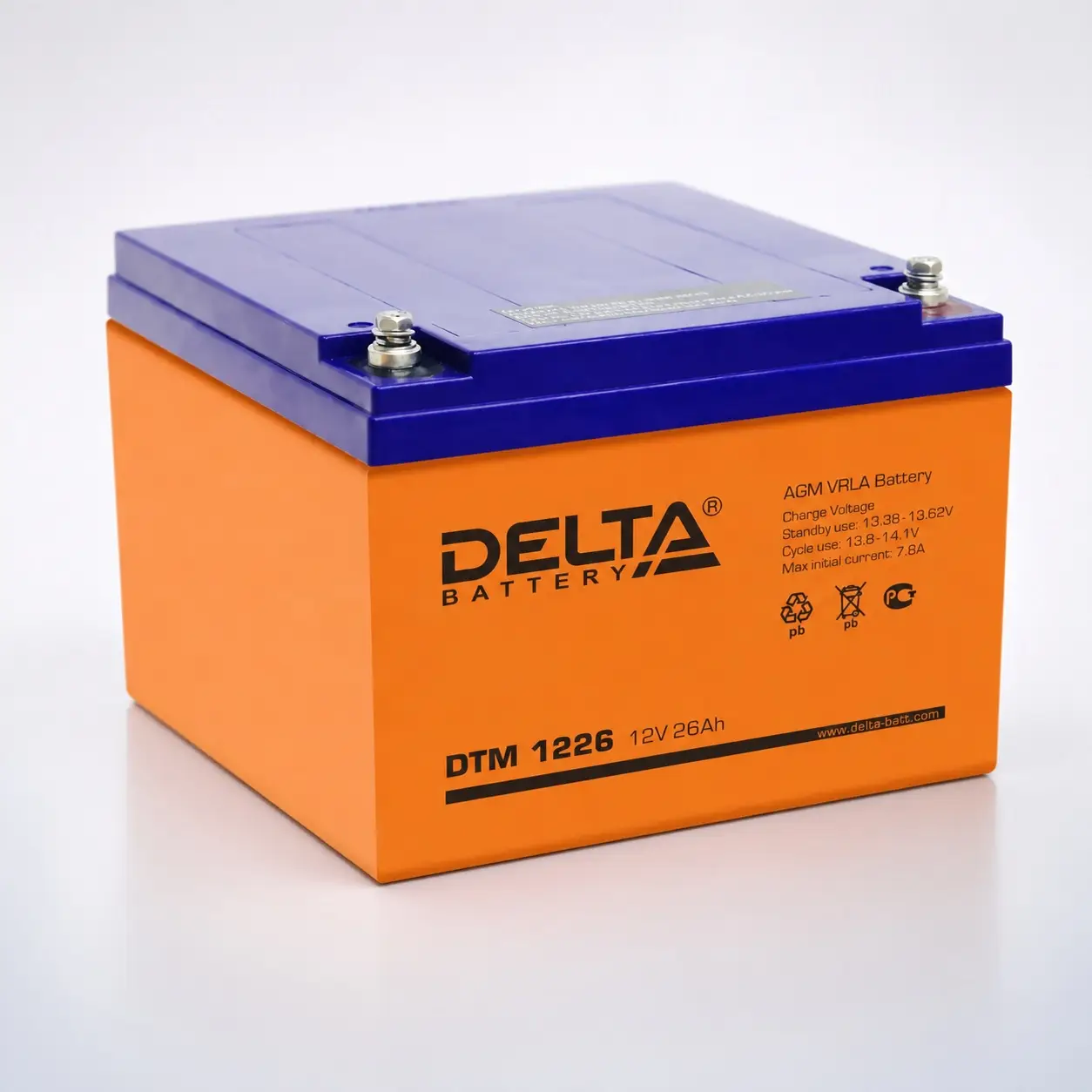 Аккумулятор Delta DTM 1226 12 В 26 Ач