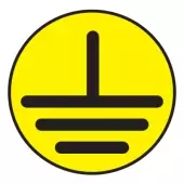 Знак Указатель заземления (Пленка 50х50)