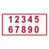 Знак Цифры (1,2,3,4,5,6,7,8,9,0) (Пленка 100х200)