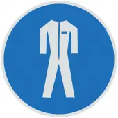 Знак M07 Работать в защитной одежде Световозвращающий (Пленка 200x200)