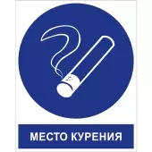 Знак Место курения (Пленка 200x250)
